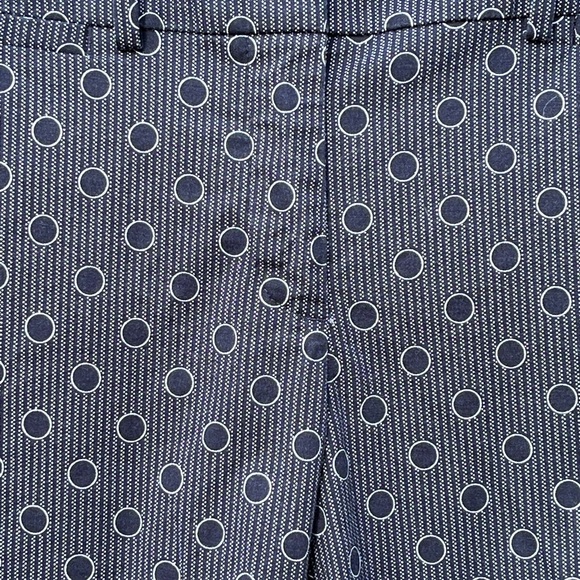 Ann Taylor Capri Size 8 Petite Blue with Blue Dot pattern Capri Pant - Picture 11 of 14